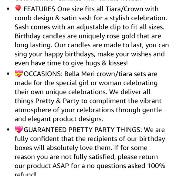 Bella Meri 19th Birthday Gifts for Women, 19th Birthday Tiara Crown, Sash, NEW - Picture 5 of 5